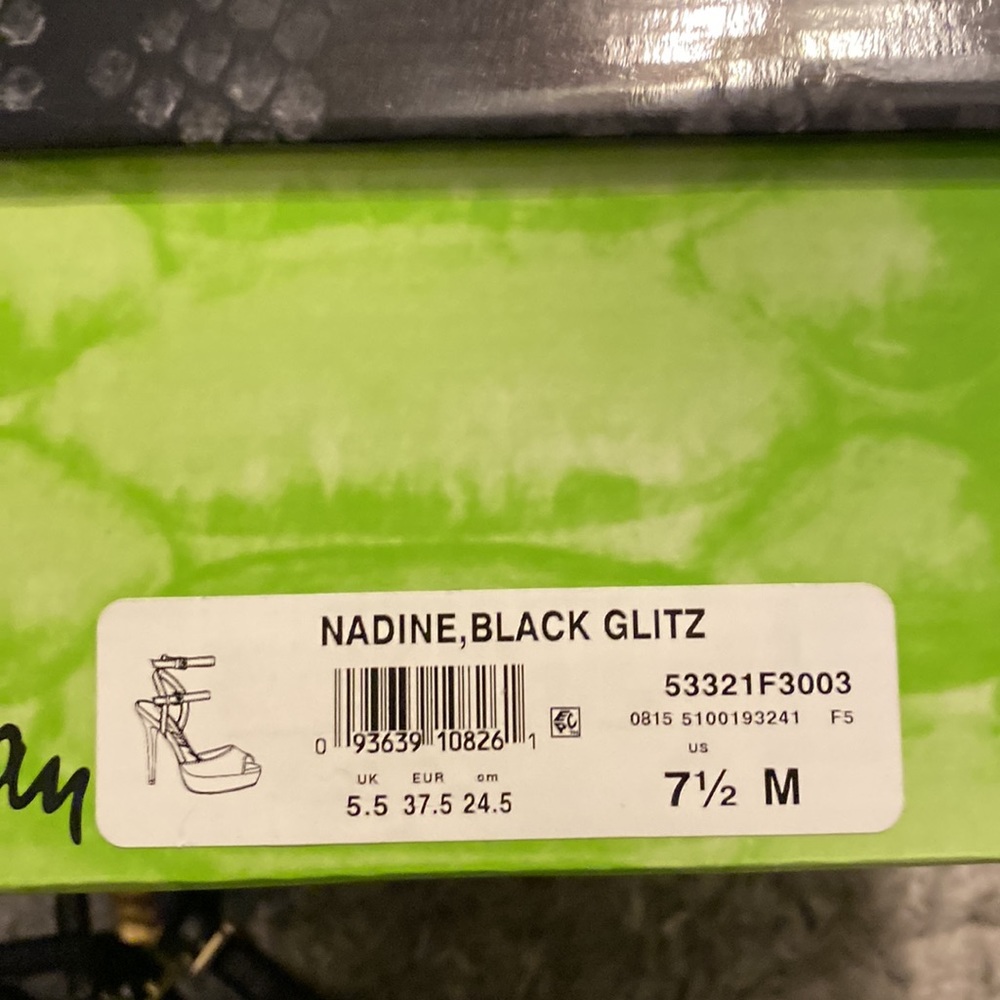 Black glitter heels - Picture 6 of 6
